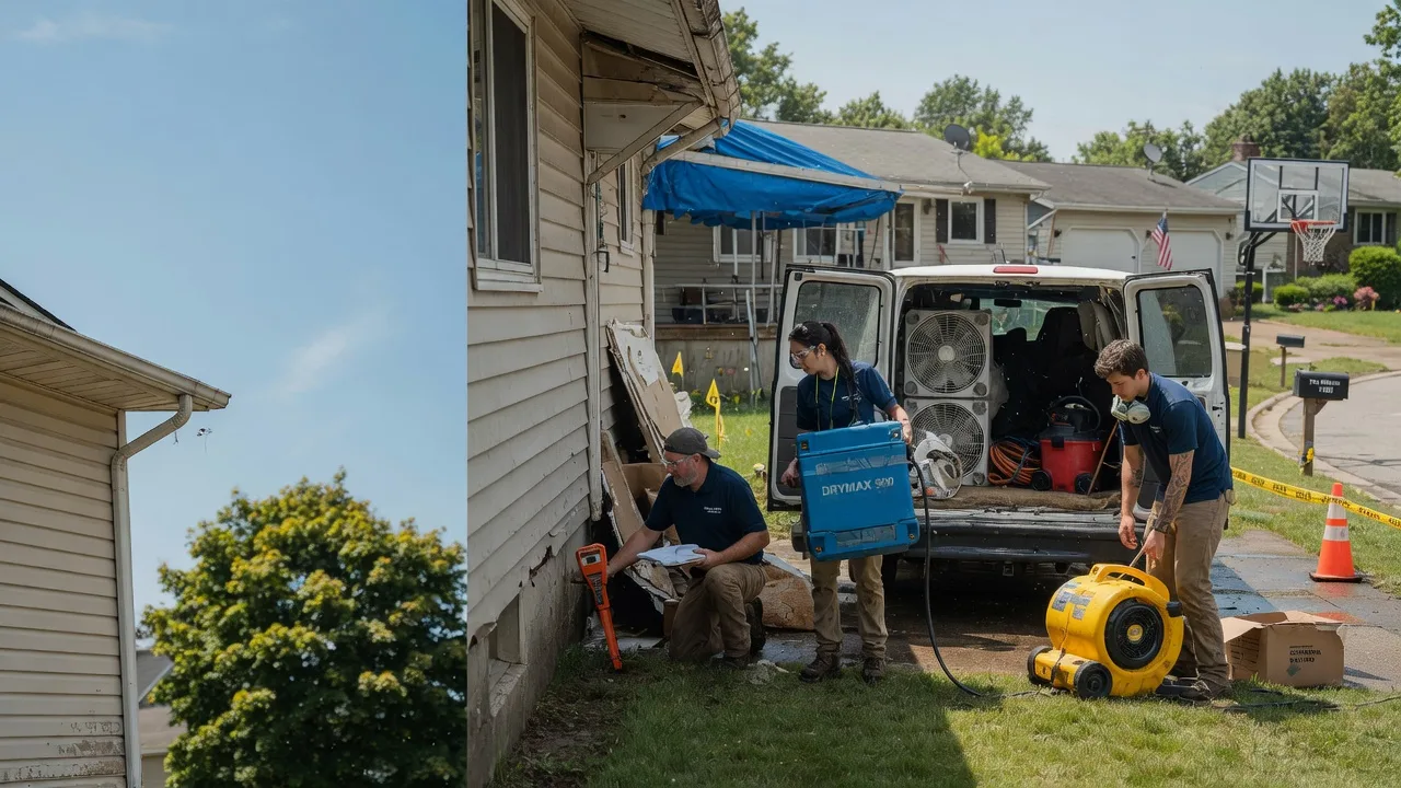 Ceiling Leak Cleanup in Sugar Run, PA near me